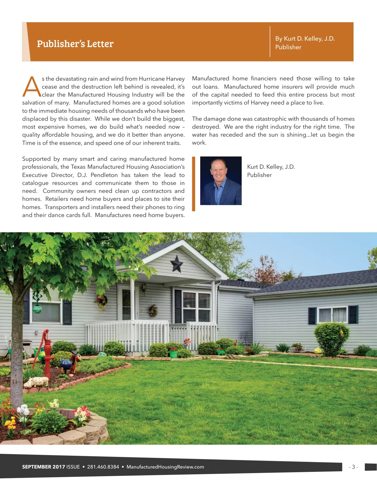 Page 3 of Manufactured Housing Review September 2017