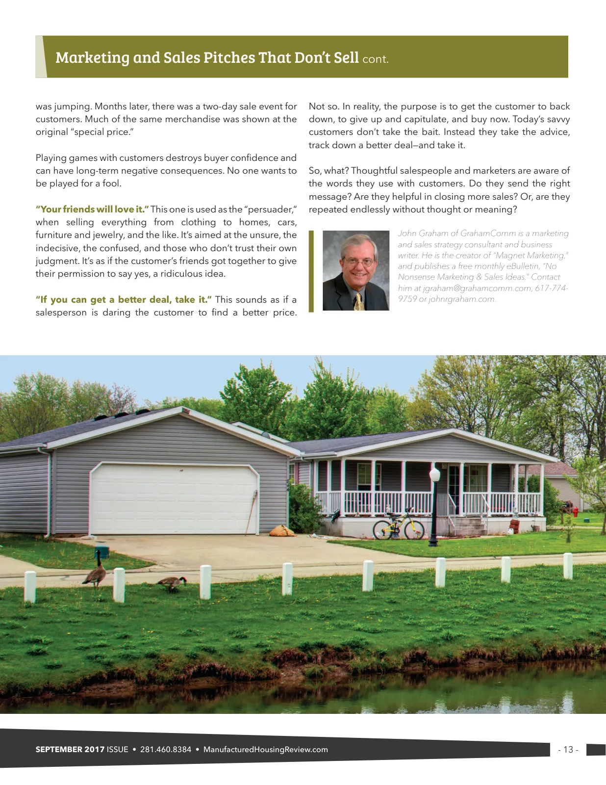 Page 13 of Manufactured Housing Review September 2017