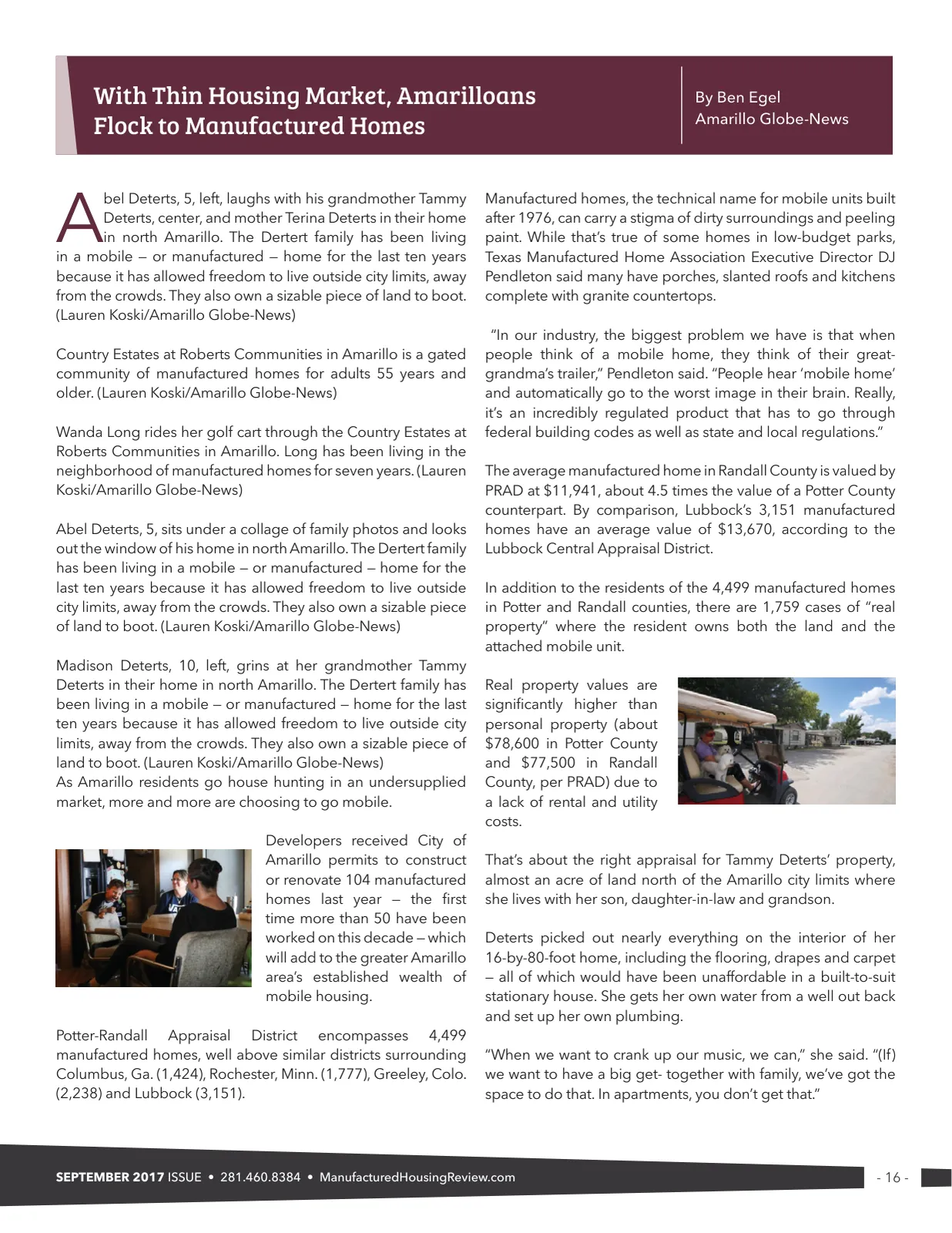 Page 16 of Manufactured Housing Review September 2017