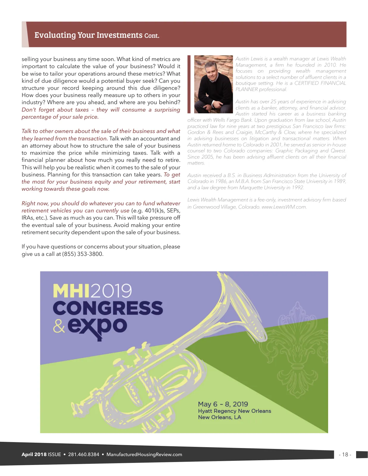 Page 18 of Manufactured Housing Review September 2018