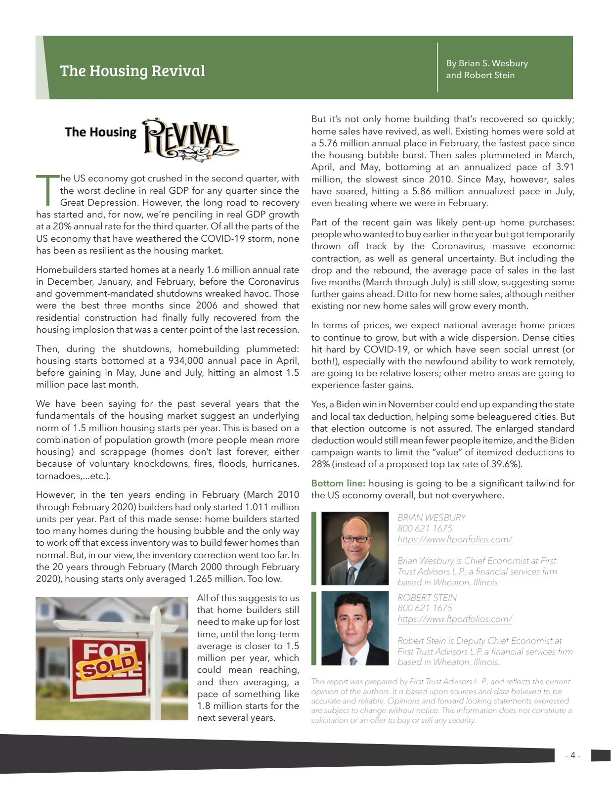 Page 4 of Manufactured Housing Review 2020 Q3