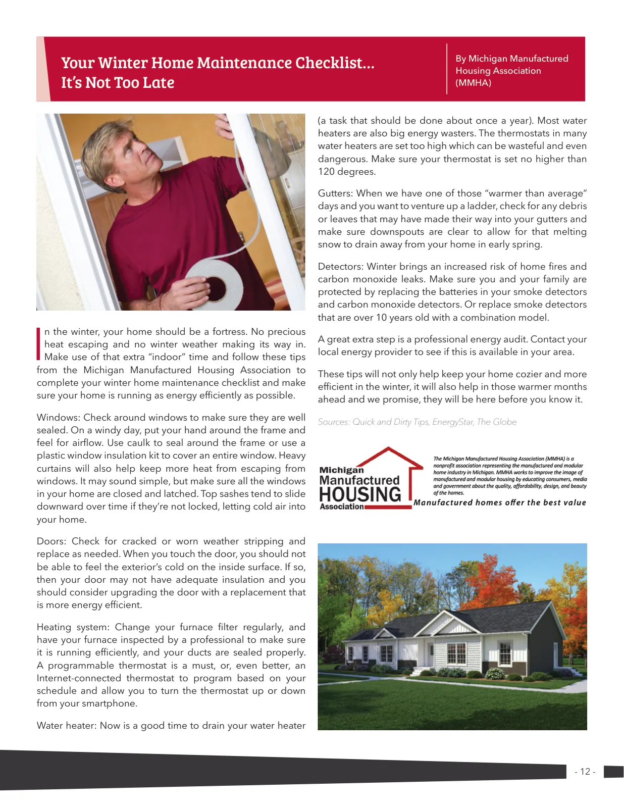 Page 12 of Manufactured Housing Review 2020 Q3