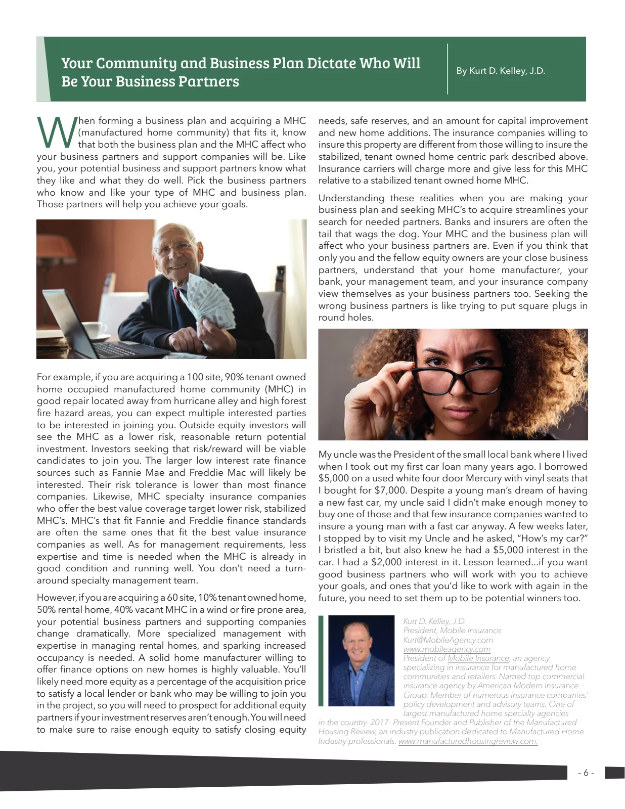 Page 6 of Manufactured Housing Review 2021 Q3