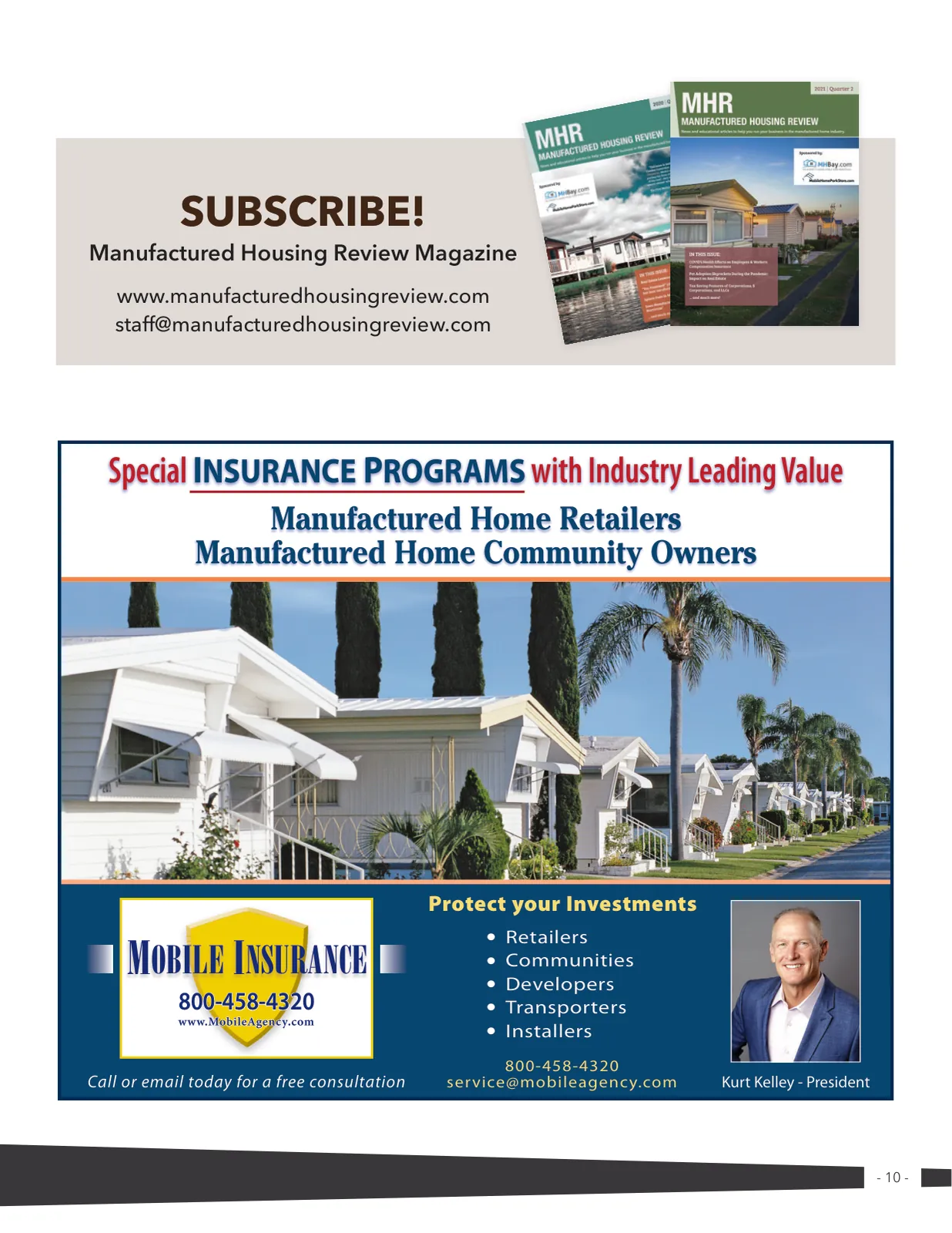 Page 10 of Manufactured Housing Review 2023 Q3