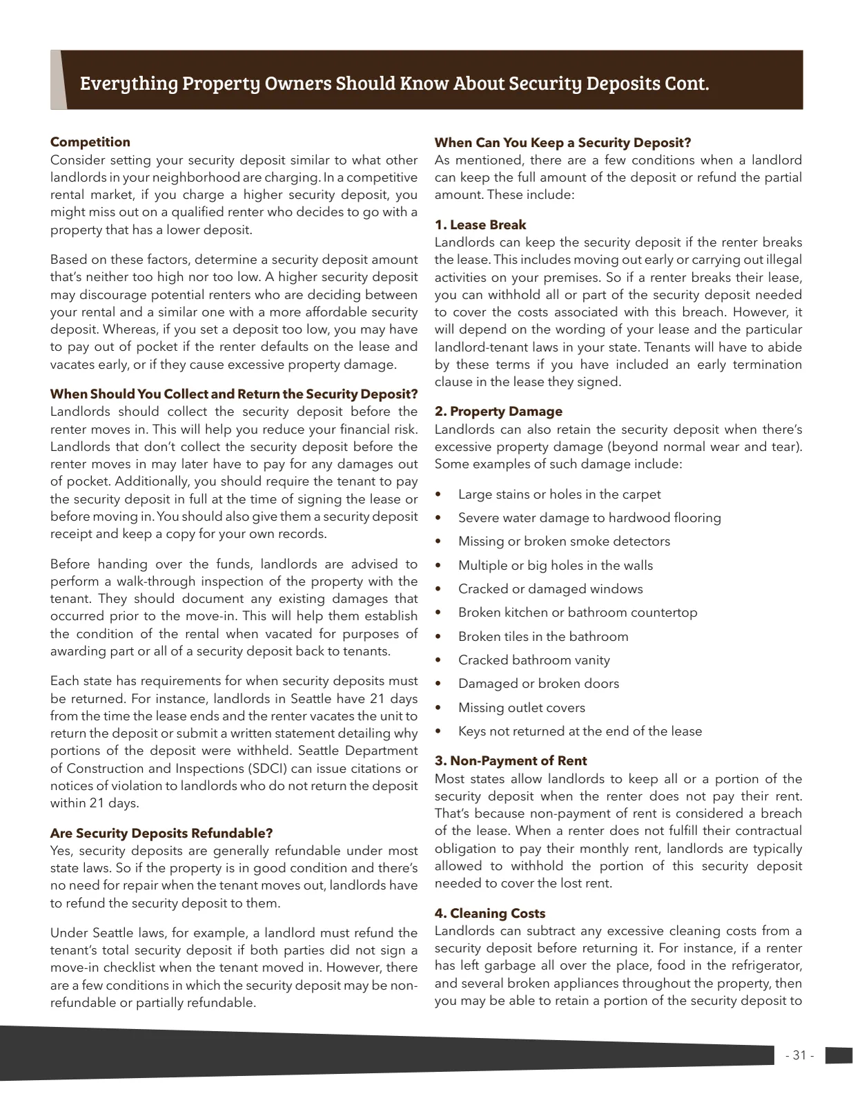 Page 31 of Manufactured Housing Review 2023 Q3