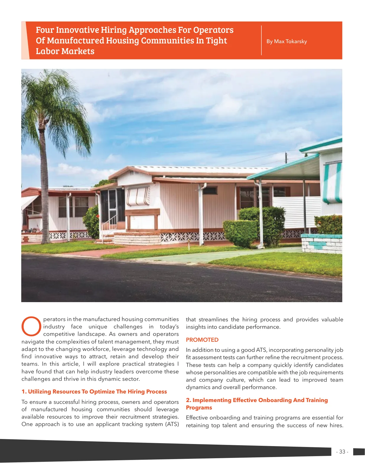 Page 33 of Manufactured Housing Review 2023 Q3