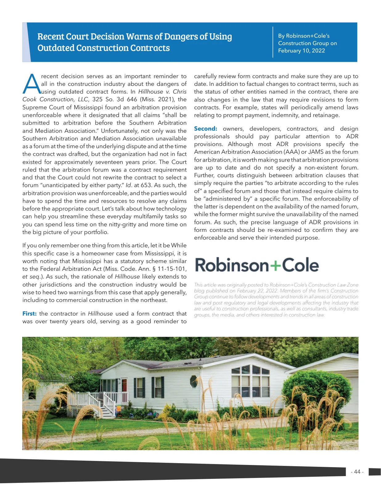 Page 44 of Manufactured Housing Review 2023 Q3