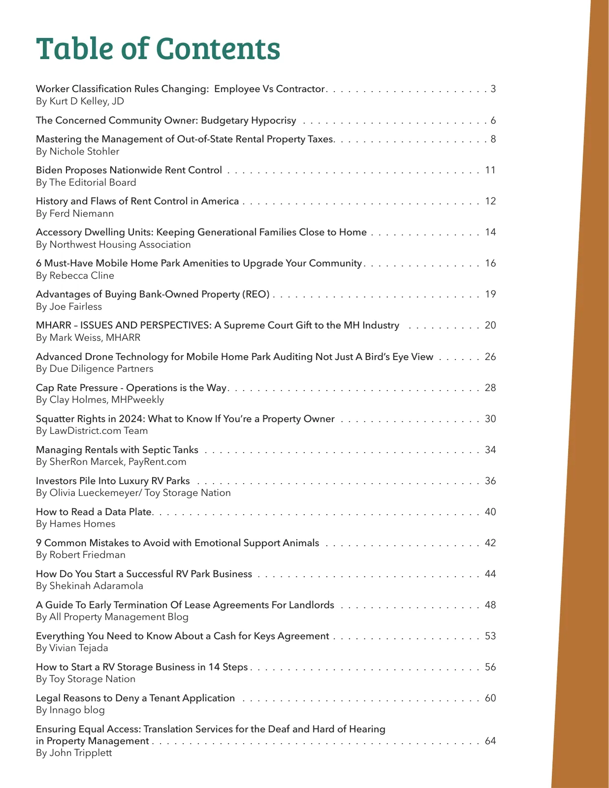 Page 2 of Manufactured Housing Review 2024 Q3