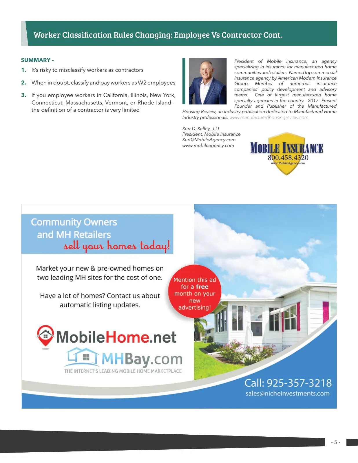 Page 5 of Manufactured Housing Review 2024 Q3