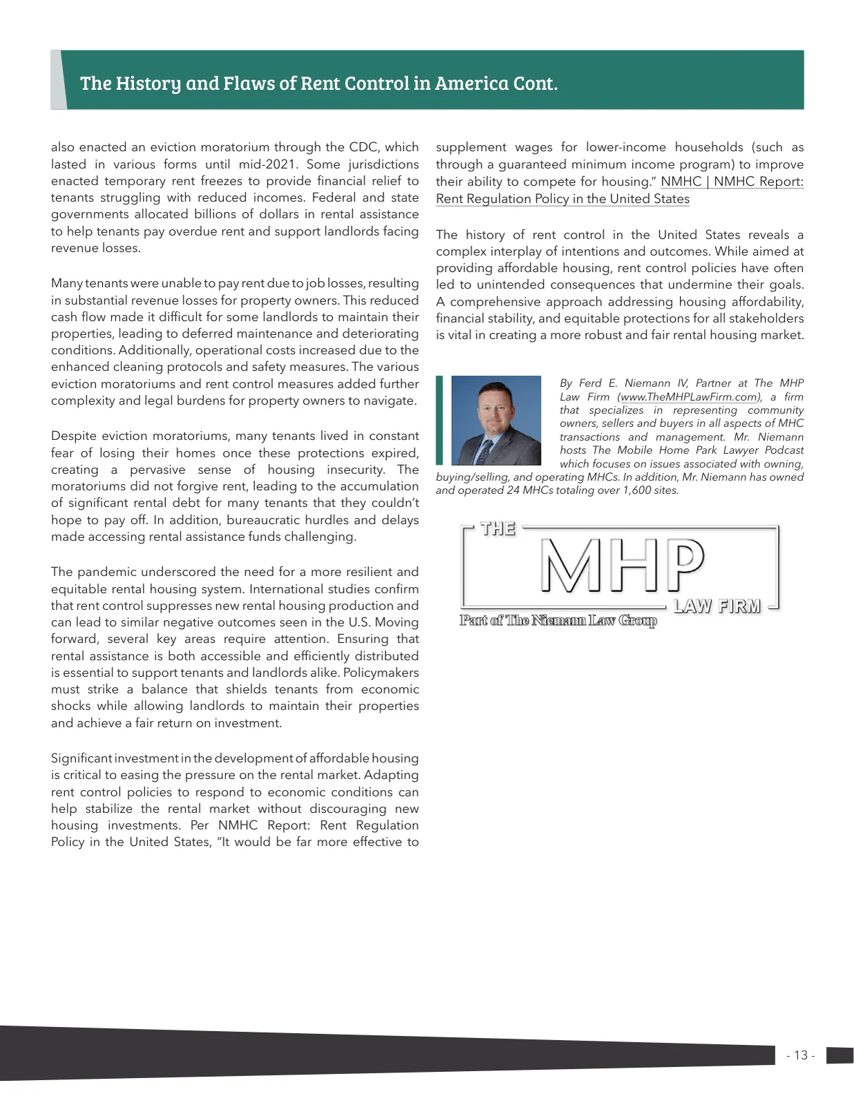 Page 13 of Manufactured Housing Review 2024 Q3