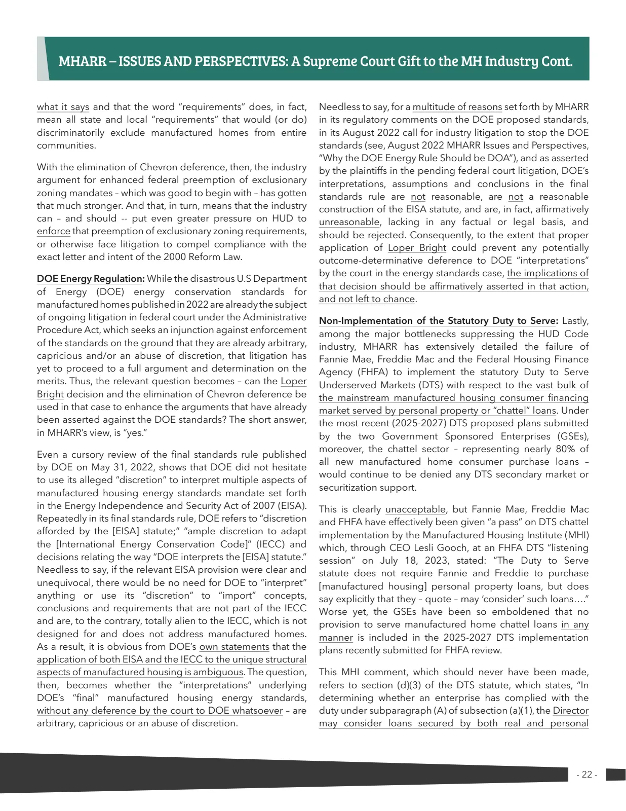Page 22 of Manufactured Housing Review 2024 Q3
