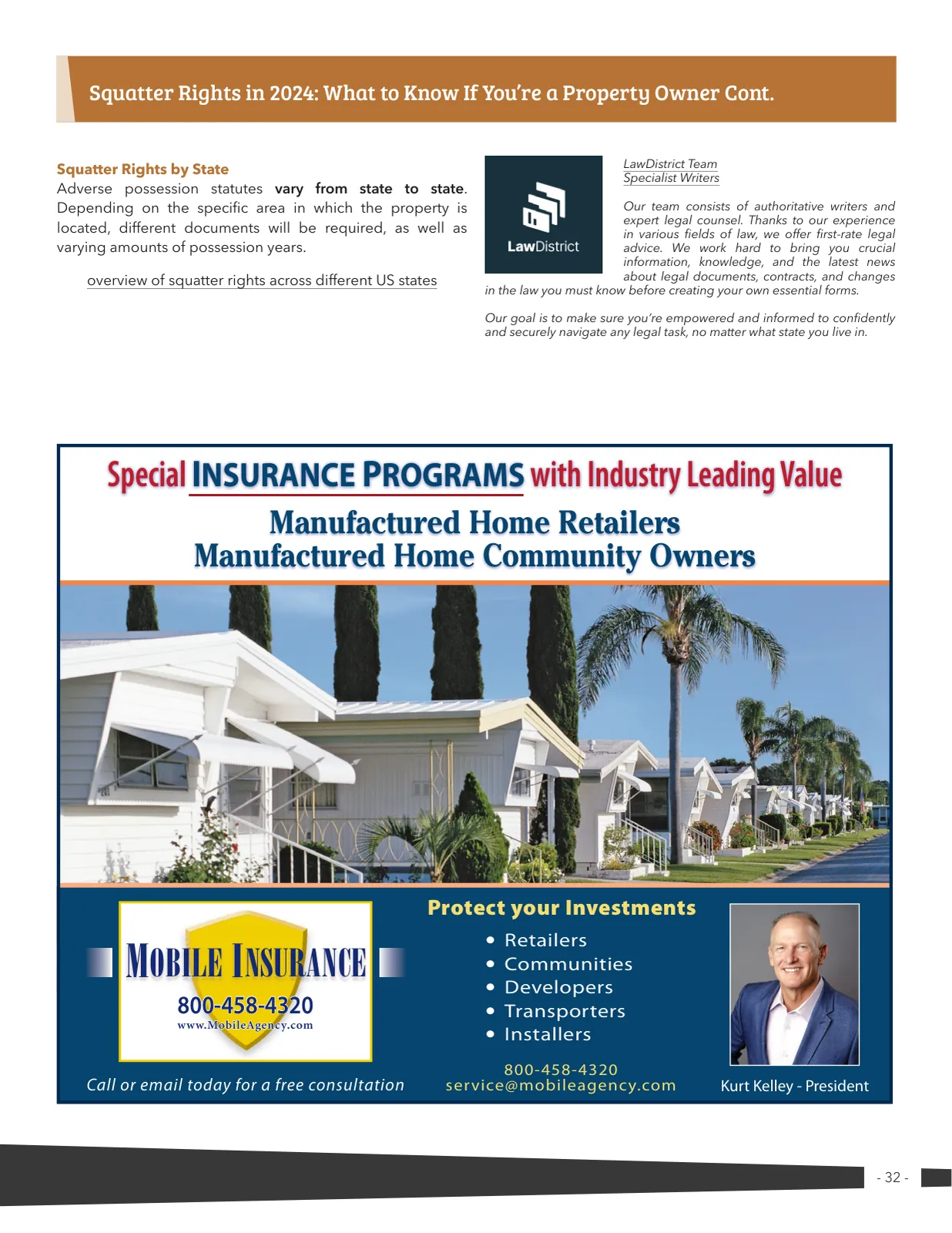 Page 32 of Manufactured Housing Review 2024 Q3