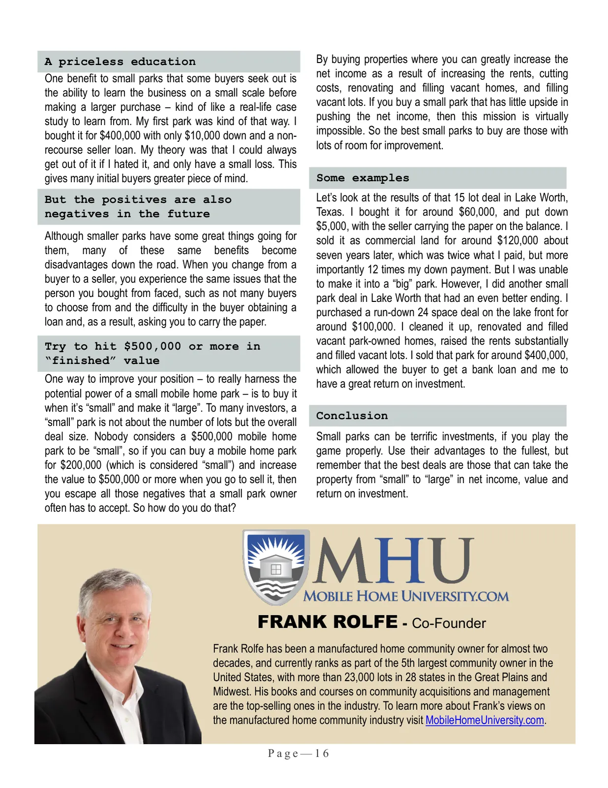 Page 16 of Manufactured Housing Review April 2017