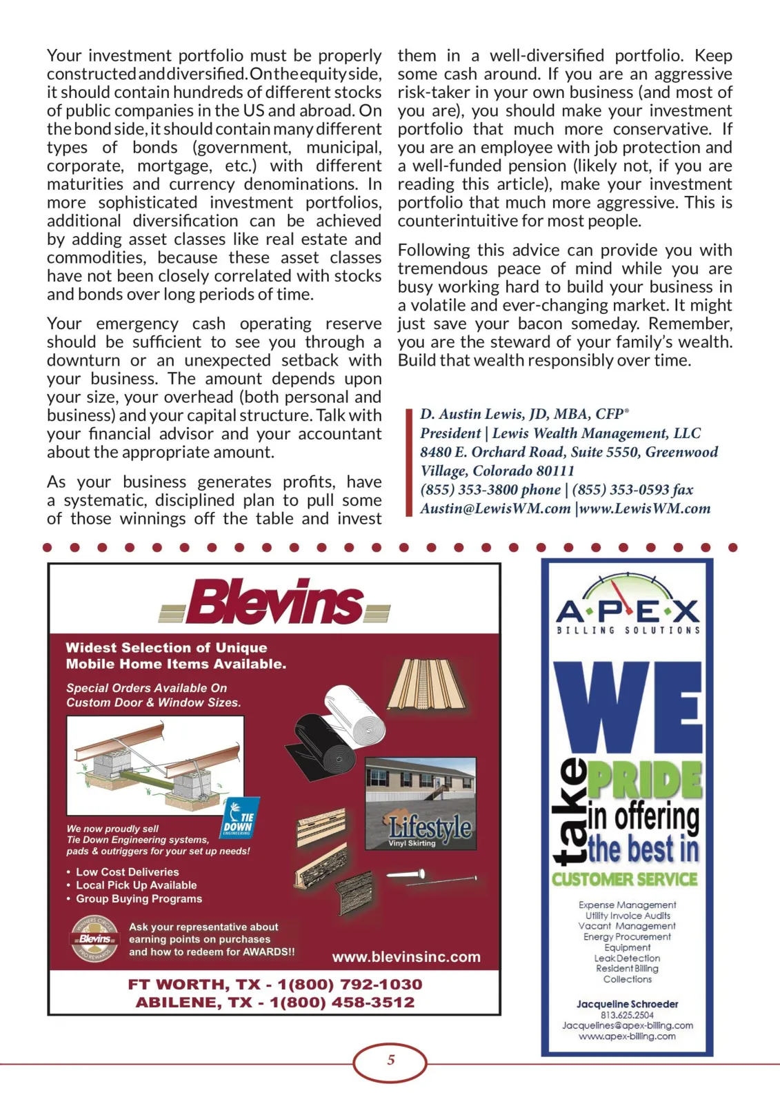 Page 5 of Manufactured Housing Review February 2017