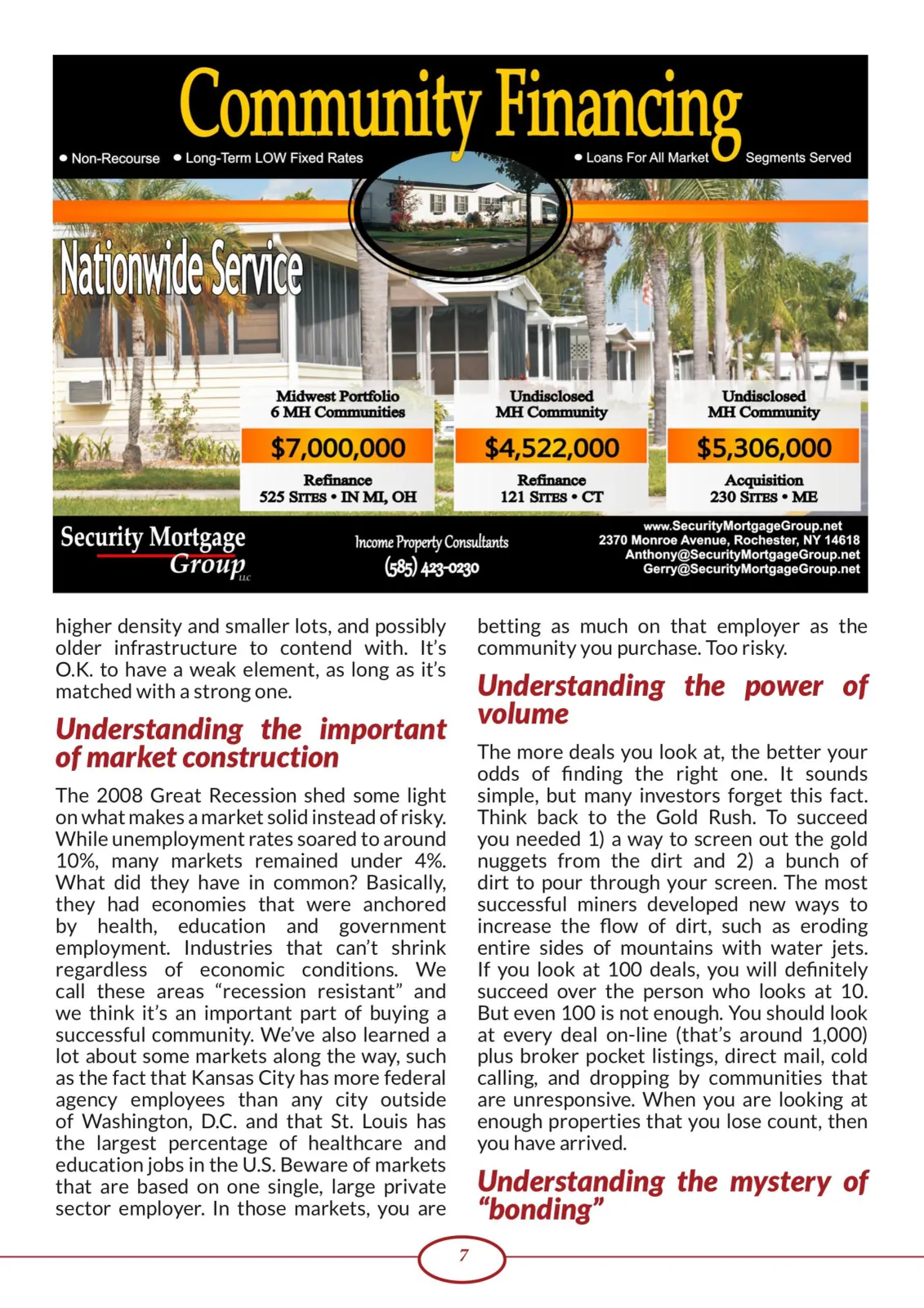 Page 7 of Manufactured Housing Review February 2017