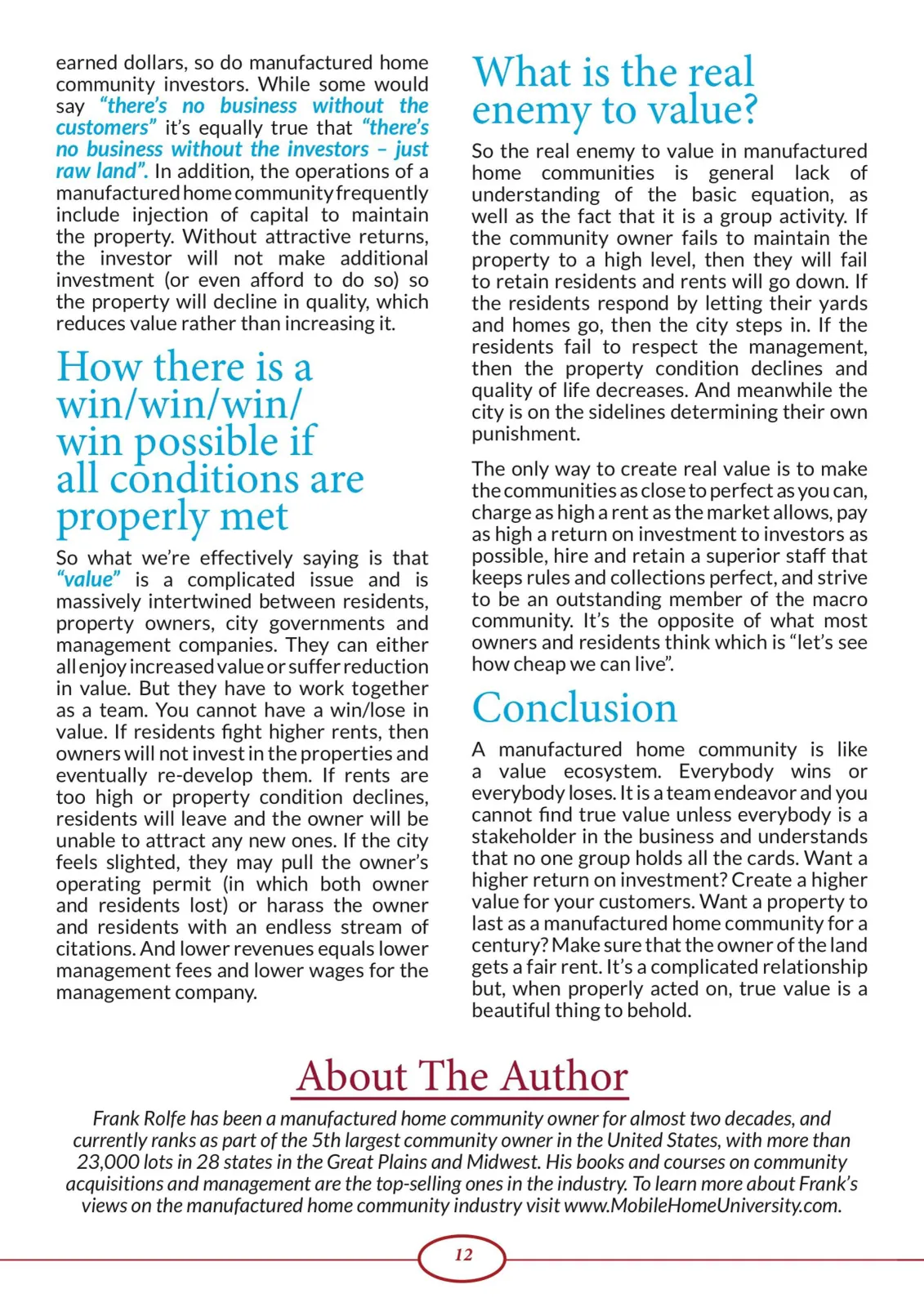 Page 12 of Manufactured Housing Review February 2017