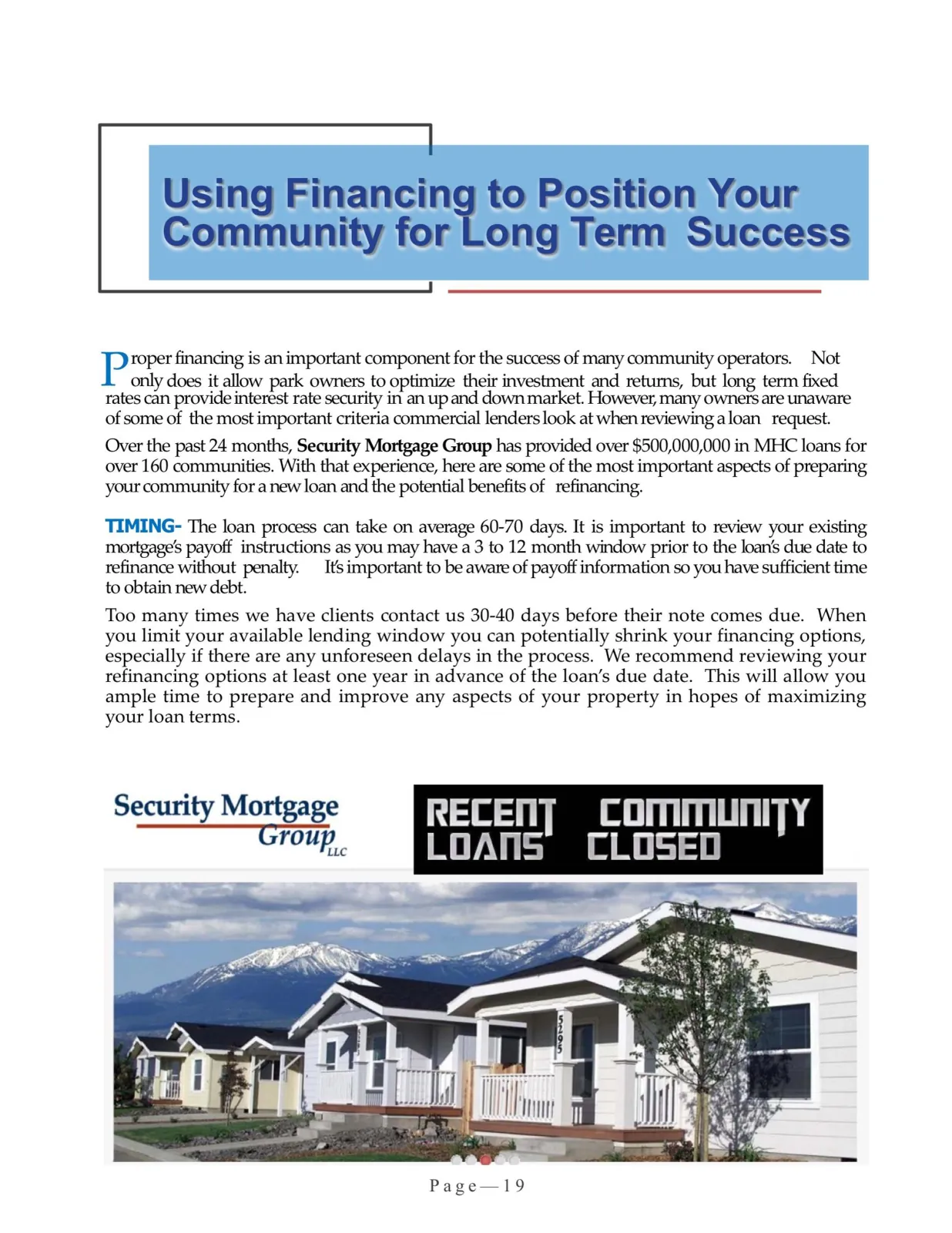 Page 19 of Manufactured Housing Review March 2017